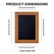 Warm Honey Brown Wood Shadow Box Frame with Acrylic Front - Black Suede Backing, 30 Sizes